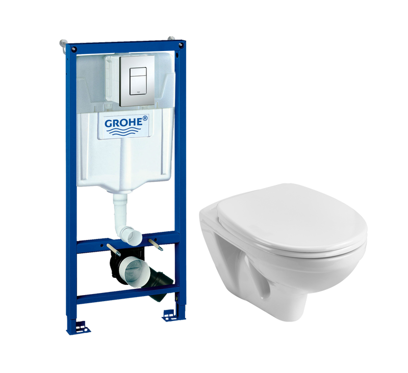 Комплект 2 в 1 Унитаз подвесной Santek Бореаль 1WH301977 + Инсталляция с кнопкой Grohe Rapid SL 38772001