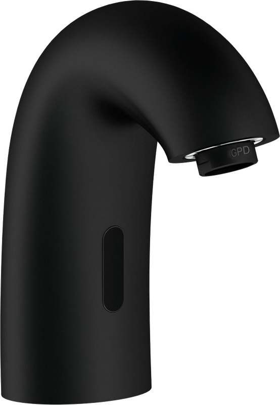 Смеситель для раковины GPD Photocell FLB10-S, сенсорный, черный матовый