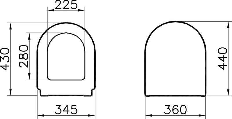 Крышка-сиденье VitrA Zentrum 94-003-001 петли хром