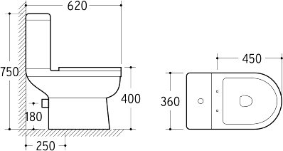 Унитаз-компакт напольный Niagara Brava NG-9902