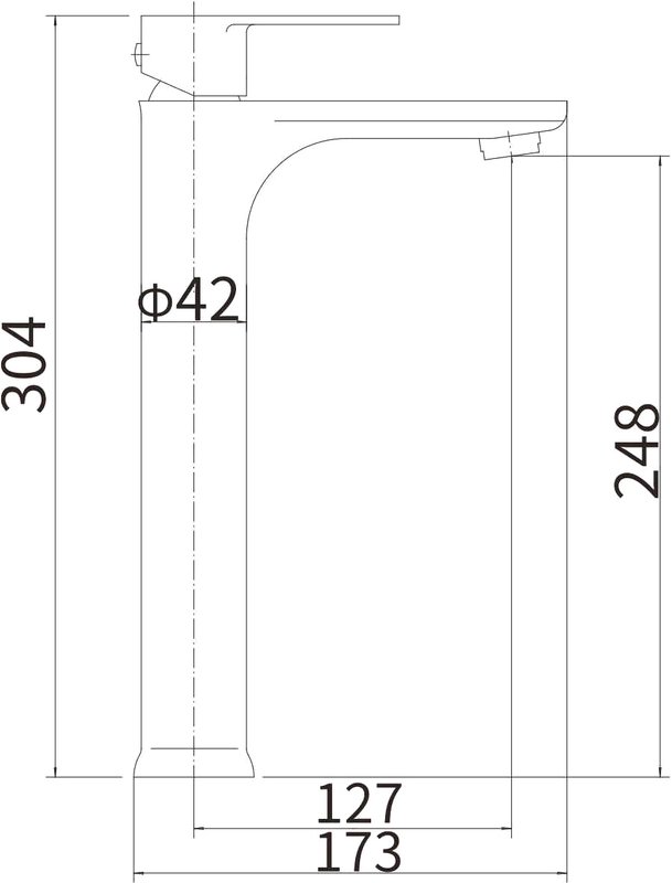 Смеситель для раковины Fashun A51219-17, графит