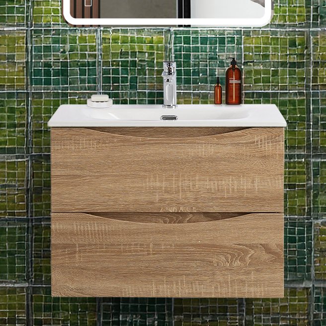 Тумба под раковину без столешницы BelBagno Marino-cer-n 70 подвесная, rovere bianco