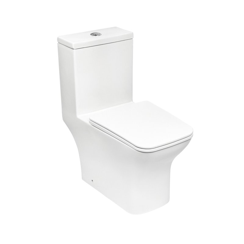 Унитаз-моноблок напольный Royce Smart RCT-133004WH безободковый, с микролифтом
