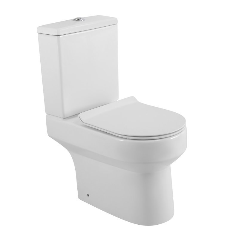 Унитаз-компакт напольный BelBagno Norma BB339CPR BB076SC безободковый, с микролифтом