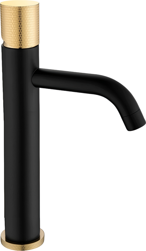Смеситель для раковины Boheme Stick 122-BG.2, black touch gold
