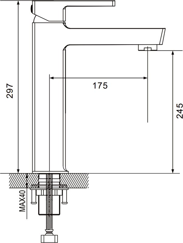 Смеситель для раковины Rose R18C R1811C-1, белый