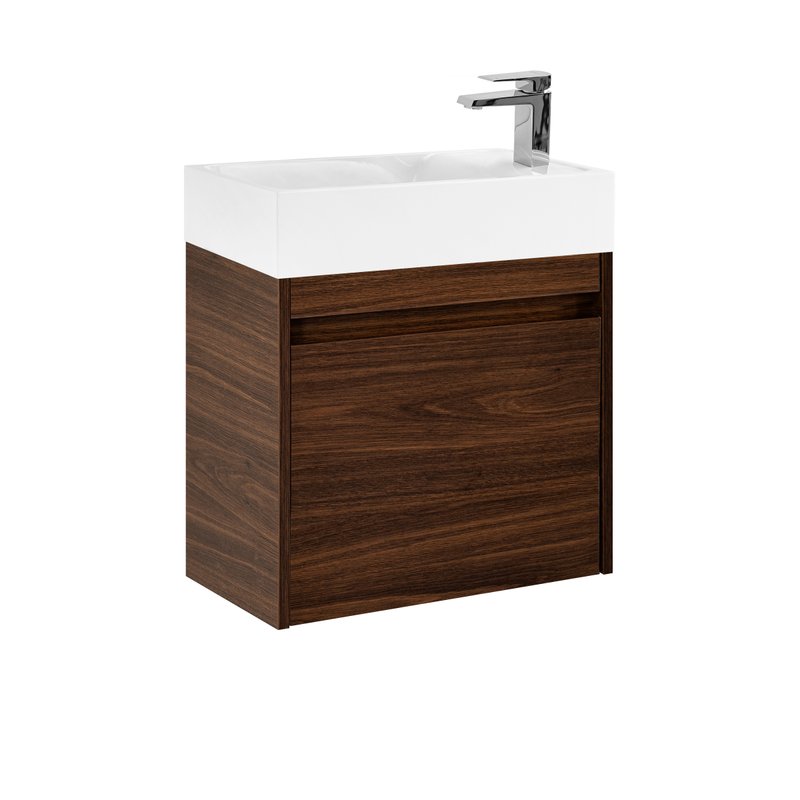 Тумба под раковину без столешницы Art&Max Family-M 50 подвесная, bourbon oak, с дверцей