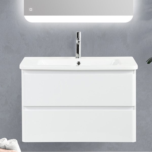 Тумба под раковину без столешницы BelBagno Albano-Cer 105 подвесная, bianco lucido
