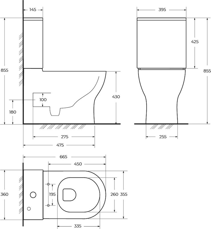 Унитаз-компакт напольный BelBagno Sfera-Tor BB2141CP-TOR/SC