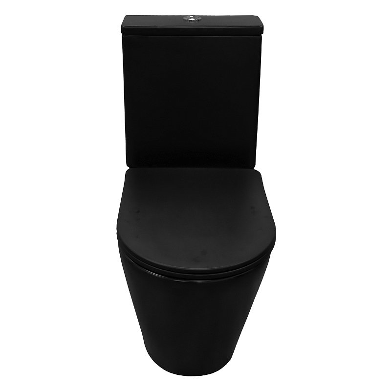 Унитаз-компакт напольный AZARIO Black Queen AZ-8380 матовый черный