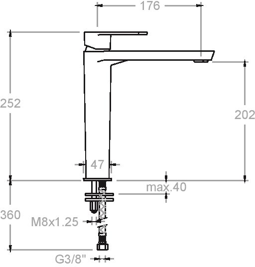 Смеситель для раковины Ramonsoler Alexia 3610, хром