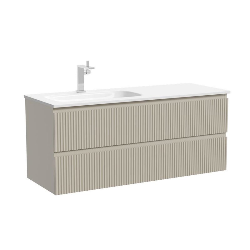 Тумба для ванной подвесная Sancos Snob R левая 1195х445х500, SNR120LCE