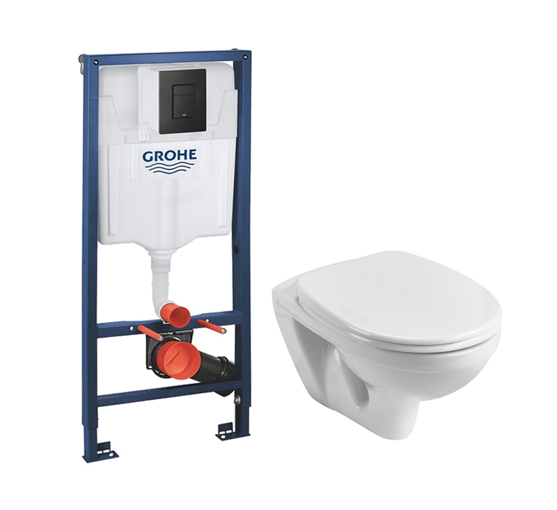 Комплект 2 в 1 Унитаз подвесной Santek Бореаль 1WH301977 + Инсталляция с кнопкой Grohe Solido 38811KF0