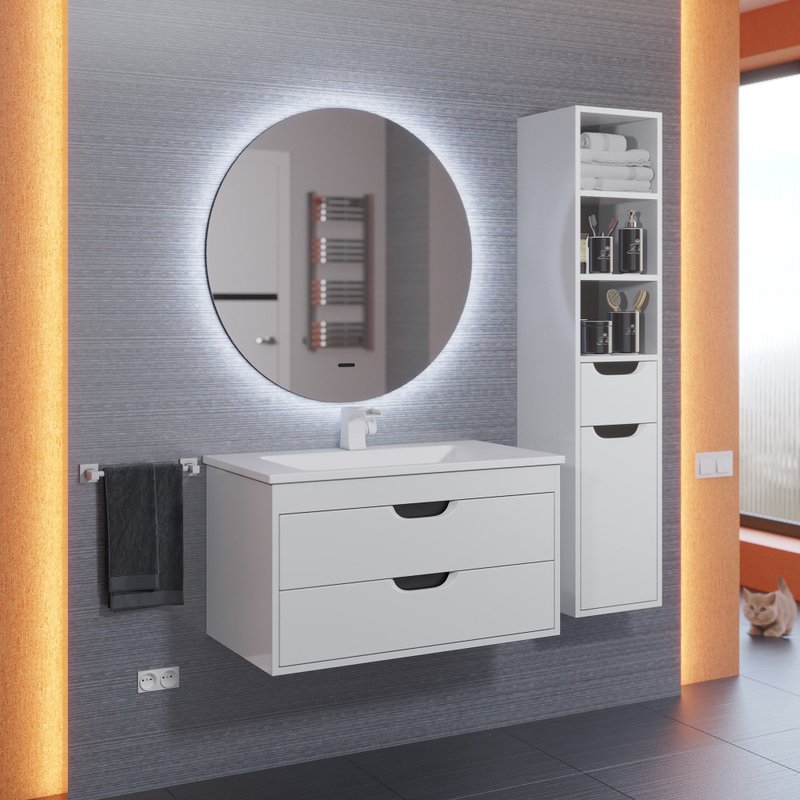 Зеркало Uperwood Modul 2949345678, 65х65, круглое, сенсор/антизапотевание