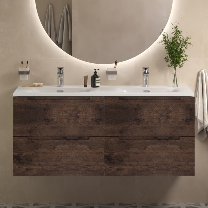 Тумба под раковину без столешницы BelBagno Etna 120 для двоих, rovere moro