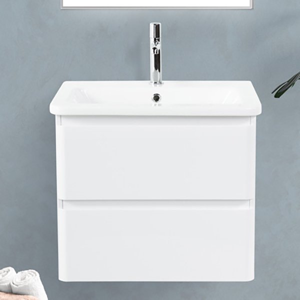 Тумба под раковину без столешницы BelBagno Albano-Cer 60 подвесная, bianco lucido