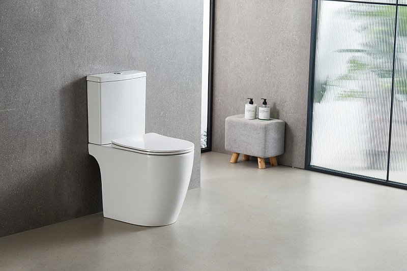 Унитаз-компакт напольный AZARIO Leo AZ-1253CT, с микролифтом, безободковый