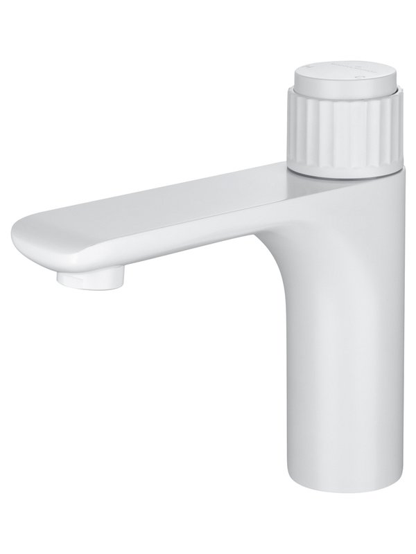 Смеситель для раковины Wonzon & Woghand Click WW-A40412-MW, белый матовый