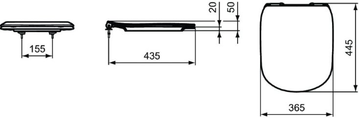 Крышка-сиденье Ideal Standard Tesi T3527V3