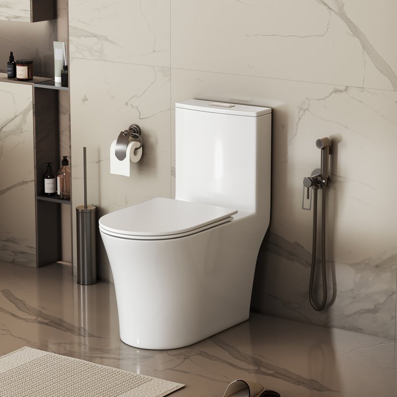 Унитаз-моноблок напольный Grossman Thin Rim GR-5607SQ
