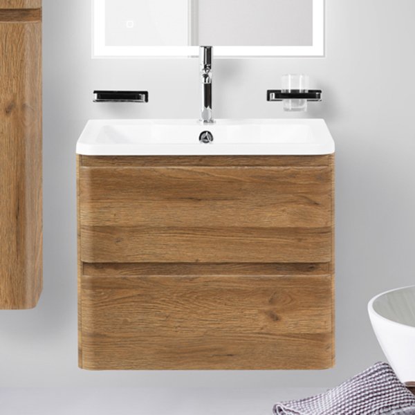 Тумба под раковину без столешницы BelBagno Albano 70 подвесная, rovere rustico