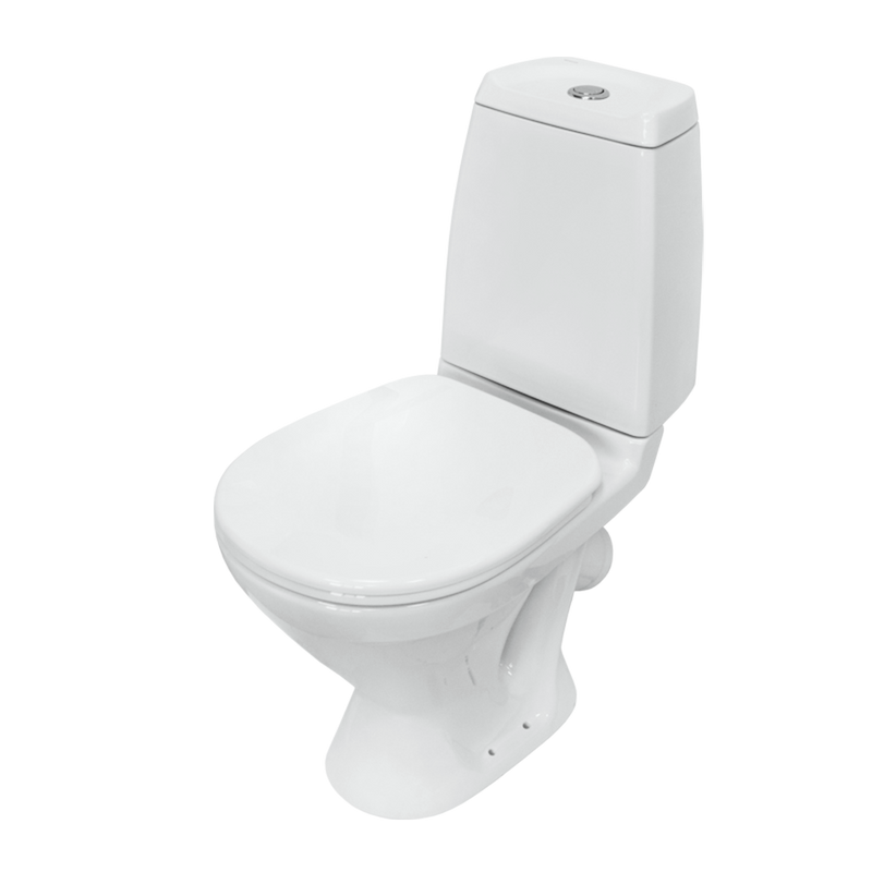Унитаз-компакт напольный Sanita Кама WC.CC/Kama/BC.2-P/WHT.G/S1 глянцевый белый