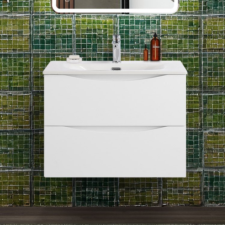 Тумба под раковину без столешницы BelBagno Marino-cer-n 70 подвесная, bianco lucido