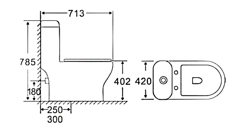 Унитаз-моноблок напольный Stella Polar Бильбао KN6277000