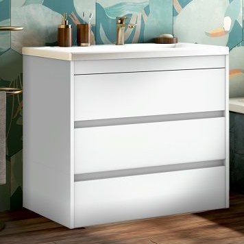 Тумба под раковину без столешницы Art&Max Family 90, напольная, Bianco Lucido