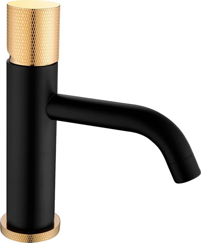 Смеситель для раковины Boheme Stick 121-BG.2, black touch gold