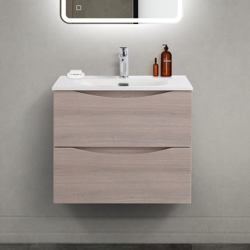 Тумба под раковину без столешницы BelBagno Marino-cer-mini 60 подвесная, rovere grigio