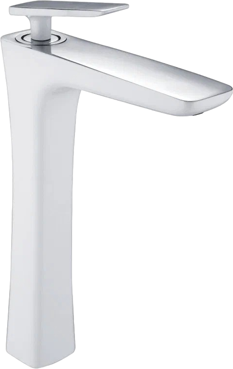 Смеситель для раковины Rose R16F R1611F, белый, хром