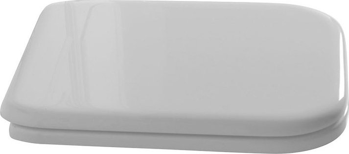 Крышка-сиденье Kerasan Waldorf 418801 белая, с микролифтом, петли хром