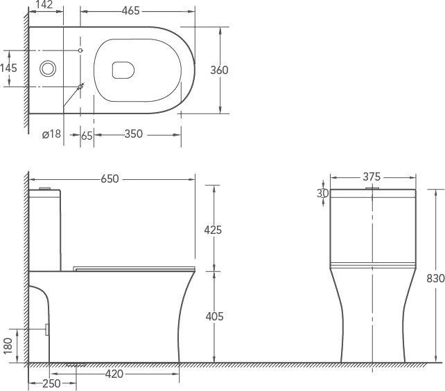 Унитаз-компакт напольный SantiLine SL-5010