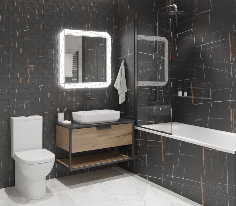 Унитаз-компакт напольный Sanita luxe Quadro Comfort