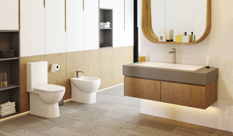 Унитаз-компакт напольный Sanita luxe Quadro Slim