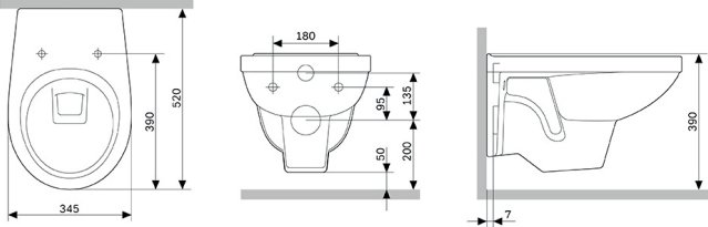 Унитаз подвесной Berges Gamma 081105