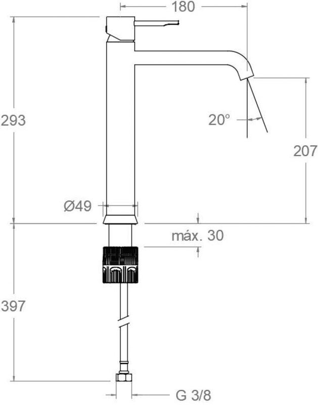 Смеситель для раковины Ramonsoler Odisea 390201, хром
