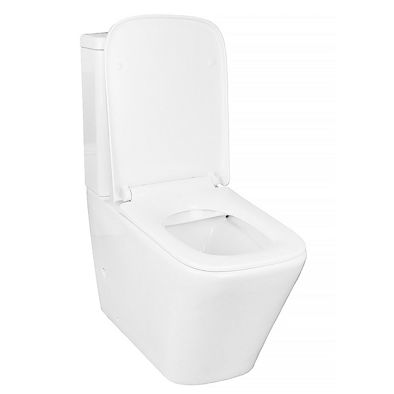 Унитаз-компакт напольный AZARIO Quadro AZ-2175-1 с микролифтом, безободковый