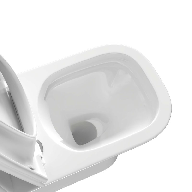 Унитаз-компакт напольный AQUATEK Optima Square AQ4411-00, безободковый, с микролифтом