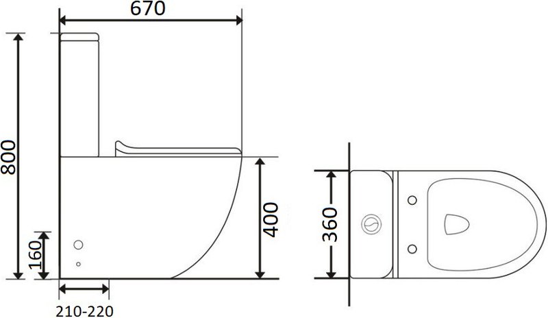 Унитаз-компакт напольный Orange C05 C05-000W
