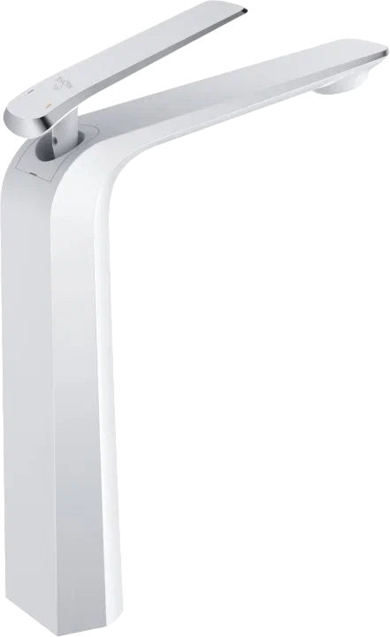 Смеситель для раковины Rose R13F R1311F, белый, хром