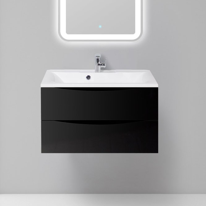 Тумба под раковину без столешницы BelBagno Marino 80 nero lucido