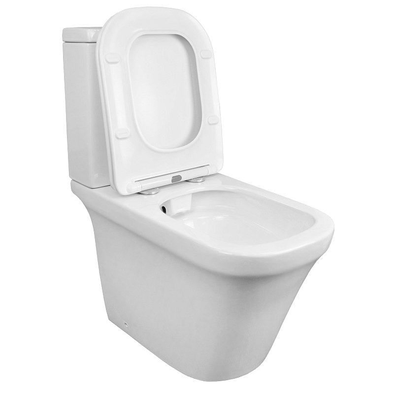 Унитаз-компакт напольный AZARIO Candy AZ-1503B, глянцевый белый