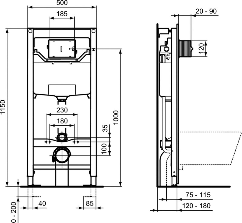 Комплект 4 в 1 Ideal Standard
