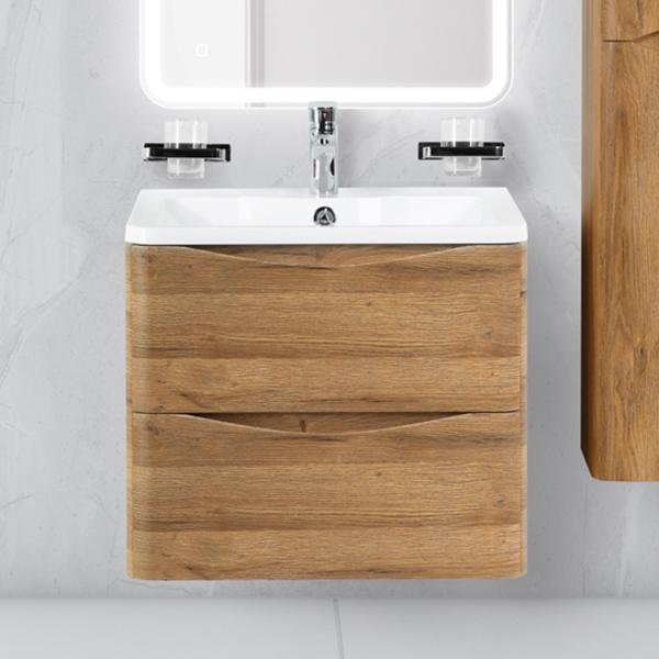 Тумба под раковину без столешницы BelBagno Acqua 60 подвесная, rovere rustico