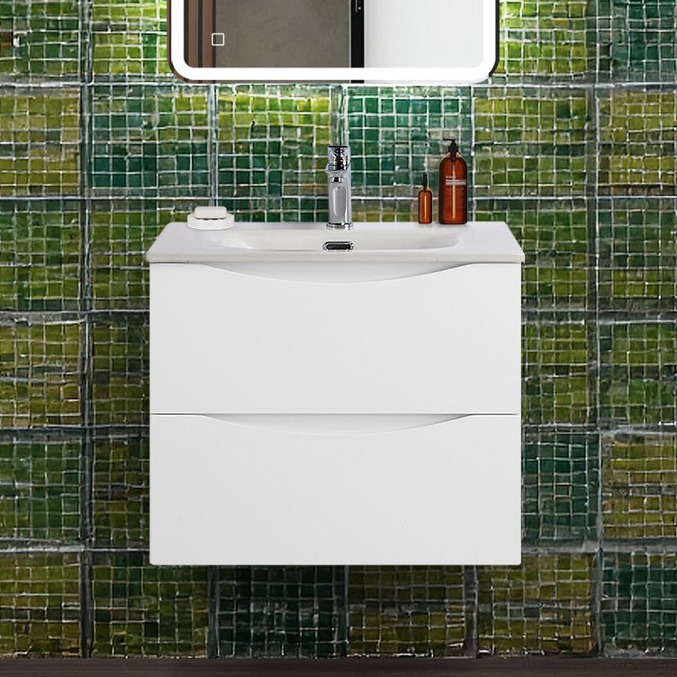 Тумба под раковину без столешницы BelBagno Marino-cer-n 60 подвесная, bianco lucido
