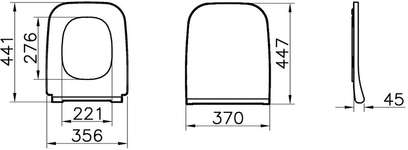 Крышка-сиденье VitrA Integra Square 191-003-009, с микролифтом