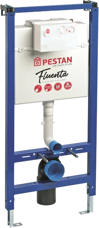 Инсталляция для унитаза Pestan Fluenta 40006356 крепление к полу и стене, с шумоизоляцией