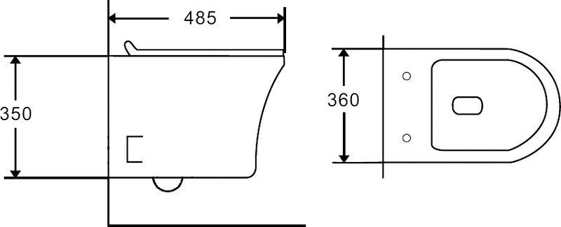 Унитаз подвесной Orange C01 C01-100W